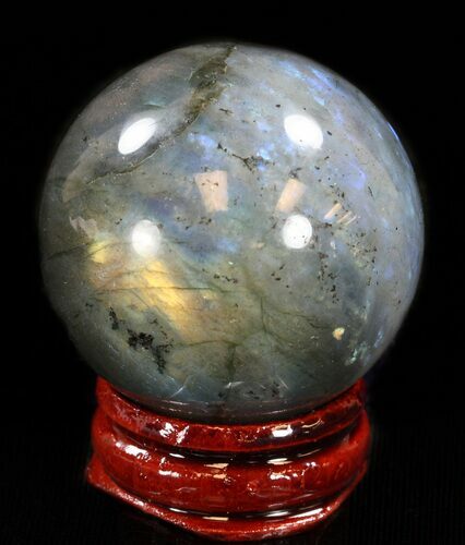Flashy Labradorite Sphere - Great Color Play #37672
